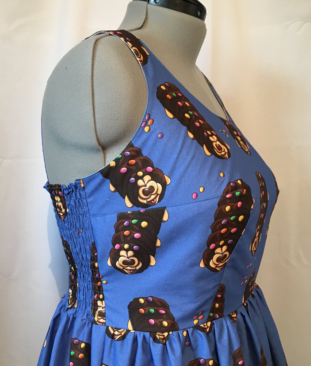 interrobangart's tweet photo. My blue caterpillar cake dress is now in the shop! (Pink and green versions coming soon!) 
https://t.co/8sGcJ5Vgk9 https://t.co/3YxkfApJuw