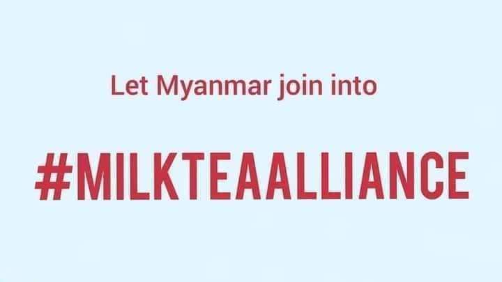 PuppetM32113250's tweet photo. Dear ASEAN friends,
We, Myanmar people, notice that you guys are standing together with us and speaking out for us for our democracy.We deeply appreciate it and let us join into the #MilkTeaAlliance for freedom 
WE ALL ARE BROTHERS, WE ALL ARE TOGETHER!
#WhatsHappeningInMyanmar https://t.co/JluMbO5Kfw