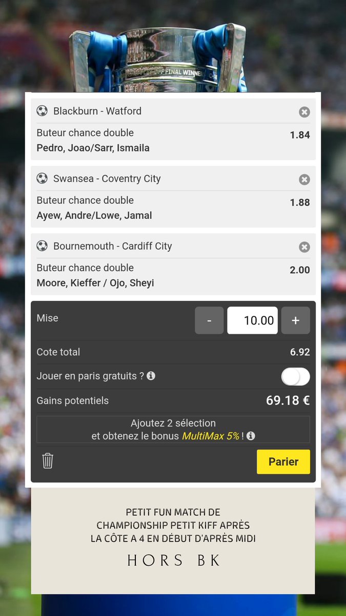 MacoProno's tweet photo. Petit fun du jour avant la LDC ! 🔥
❤️/RT Pour le soutien! 🙏🏽
#TeamParieurs #Championship #Bet #Tips #Paries https://t.co/BAhilW7vRw