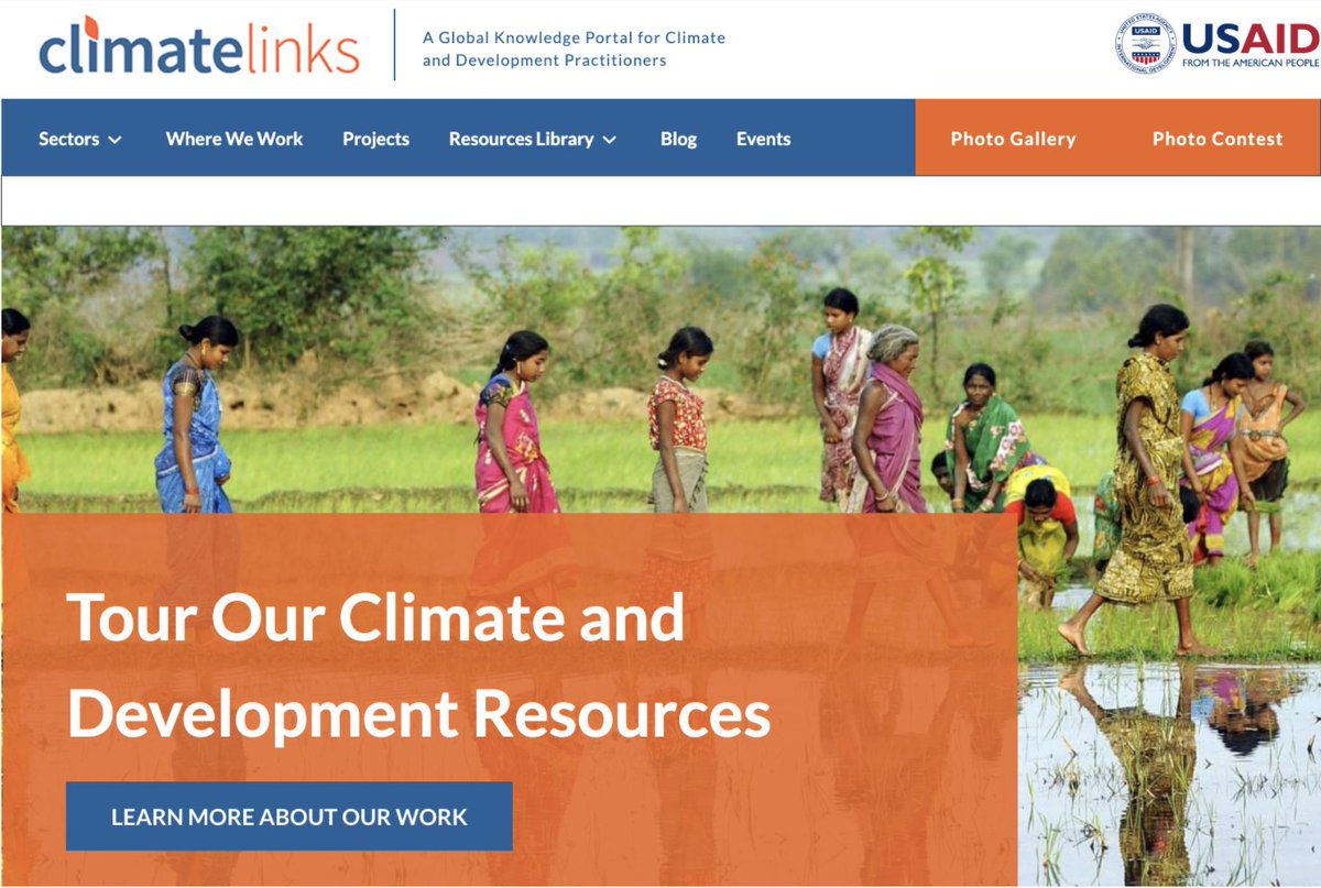 climatelinks's tweet photo. REDISCOVER the #Climatelinks site – curated resources, blogs, and tools related to @USAID’s work to help countries mitigate and adapt to climate change: https://t.co/gW3MWNeFNS #ClimateAction https://t.co/P5wey8JwIs