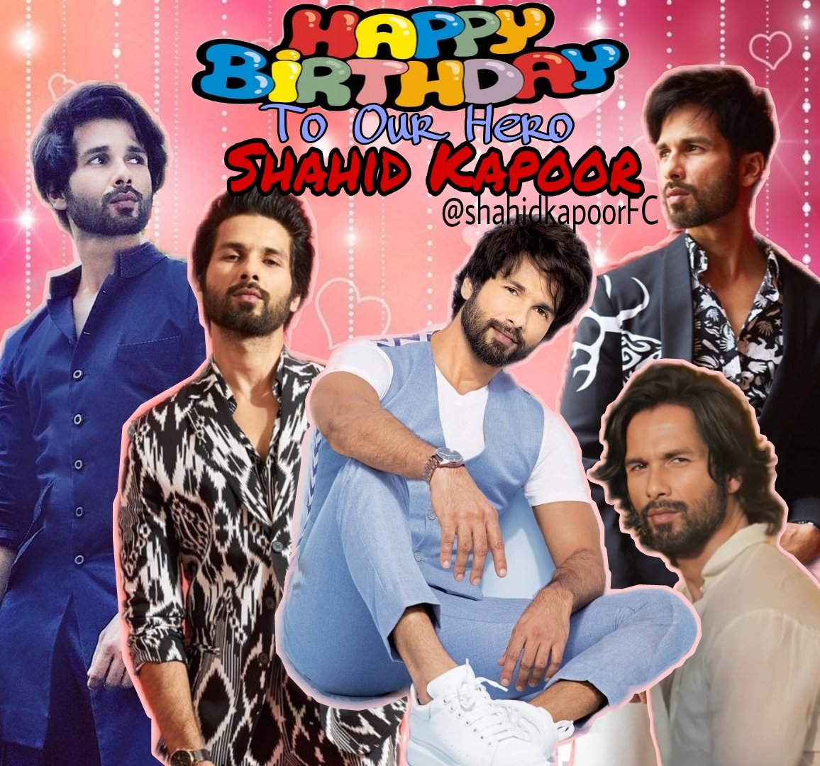shahidkapoorFC's tweet photo. Wishing our hero, our lifeline @shahidkapoor the most wonderful &amp; happiest birthday💝🎂🎉May you be blessed with the best in life, everlasting love &amp; happiness, immense success year after year✨You mean the world to us! We love you always &amp; forever❤️😘
#HappyBirthdayShahidKapoor https://t.co/IhJ56cEubC