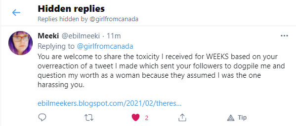 Justrants99's tweet photo. @girlfromcanada You mean like the type of harassment you sent to someone for just disagreing with you? Or are not all stories valid? https://t.co/3rpE6qhdIw