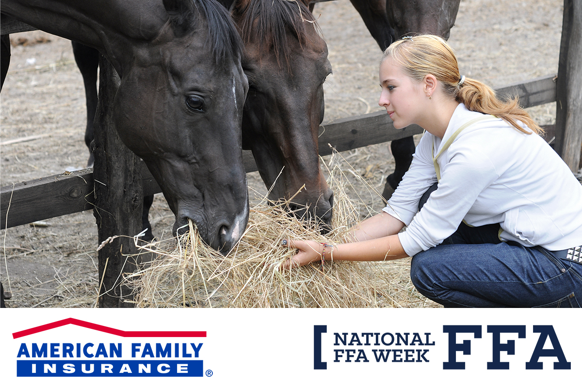 JimLord4's tweet photo. Happy National #FFAWeek! American Family Insurance has been a proud sponsor of the National FFA Organization for 26 years. Farming is in our roots and we celebrate agriculture and future agricultural leaders. https://t.co/LljQN2YUov
