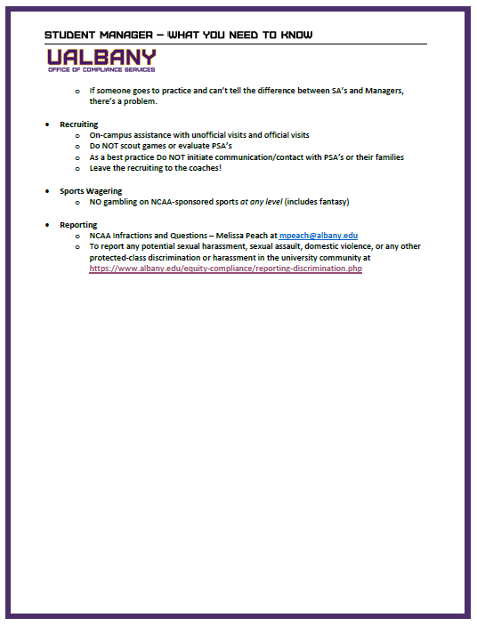 UAlbanyBylaws's tweet image. Student Manager - What You Need To Know