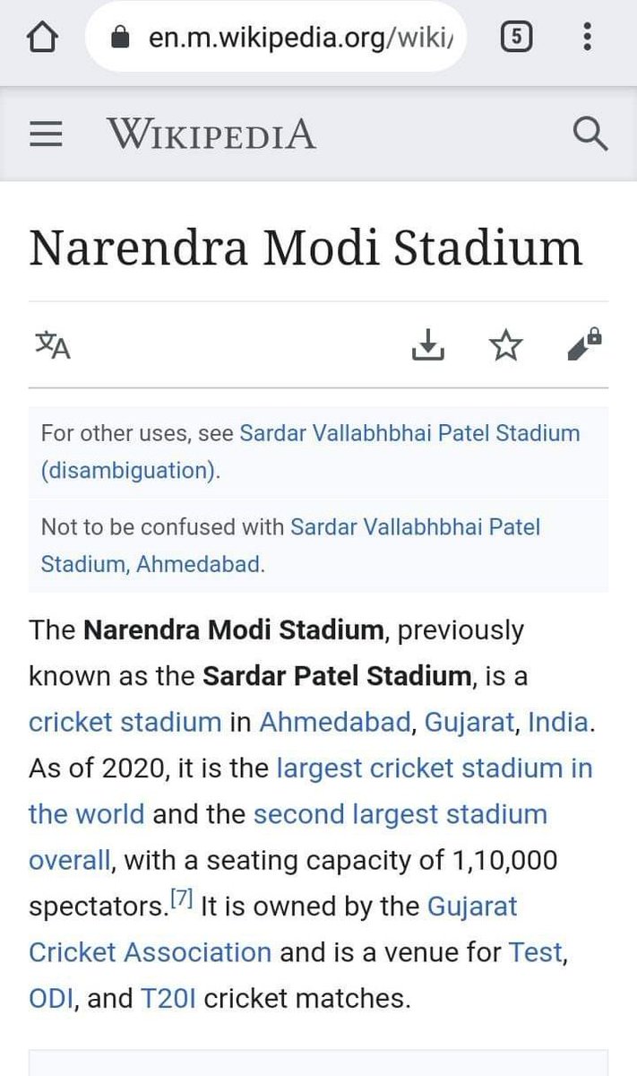 swatipatel377's tweet photo. दुनिया के सबसे बड़े अहमदाबाद स्थित सरदार पटेल क्रिकेट स्टेडियम का नाम बदलकर नरेंद्र मोदी क्रिकेट स्टेडियम रखा गया है,क्या यह सरदार पटेल का अपमान नहीं हैं?सरदार पटेल के नाम पर मत माँगने वाली भाजपा अब सरदार साहब का अपमान कर रही है��� हिंदुस्तान की जनता सरदार पटेल का अपमान नहीं सहेगी। https://t.co/ffaJp3CTsV
