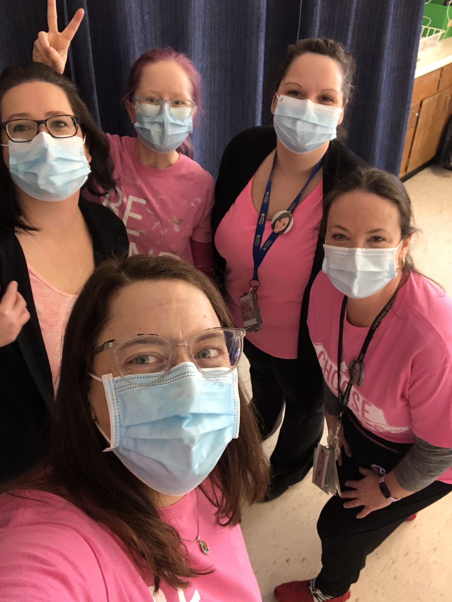 ABC team rocking pink shirt day!