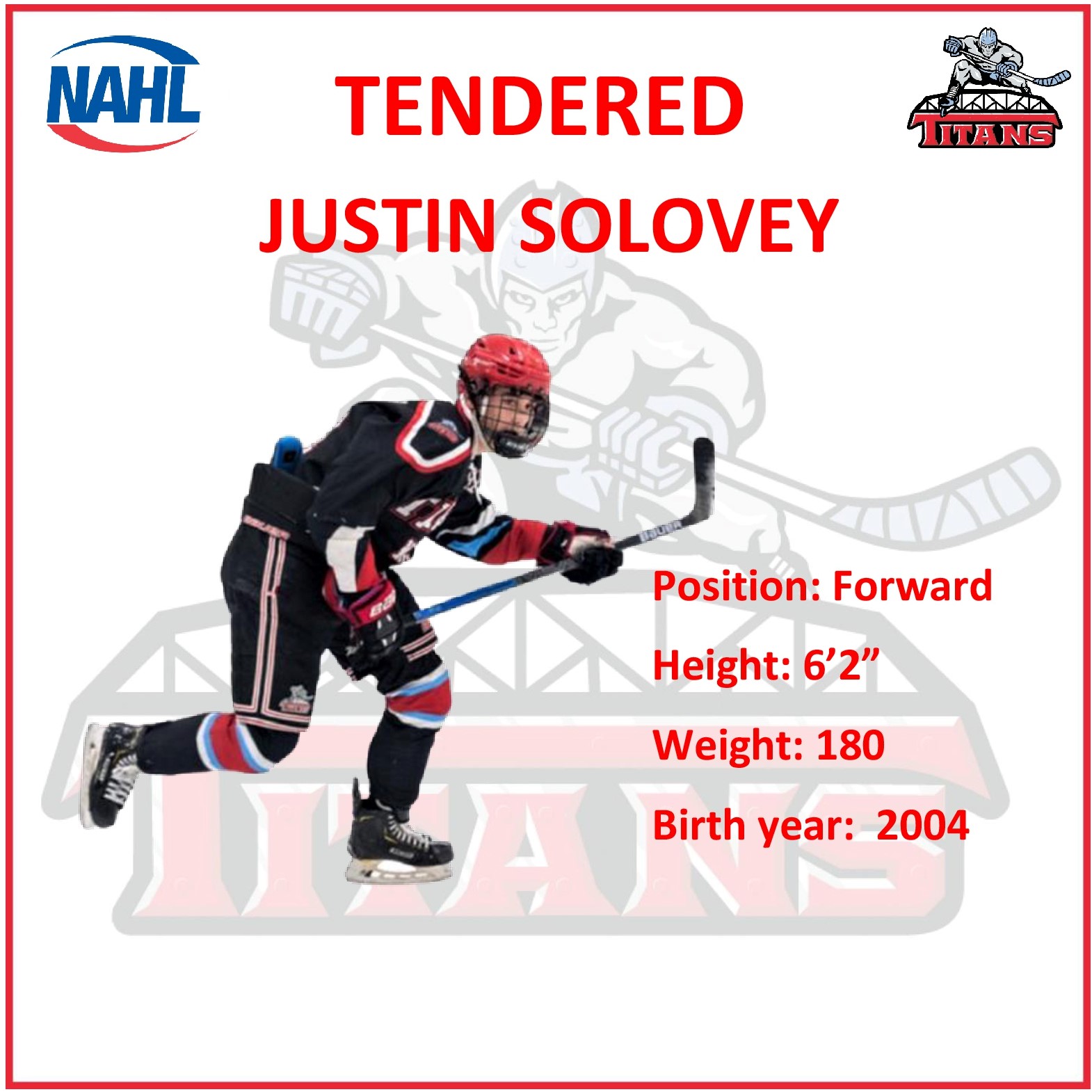 Titans Tender Titans 16UAAA Forward Justin Solovey - OurSports Central