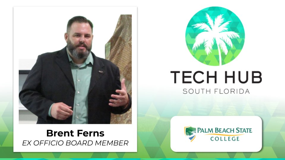 brentferns's tweet photo. Palm Beach Tech is now Tech Hub South Florida @TechHubFL!

Congrats to @JosephRRusso and the executive committee for moving the organization to the next level. We at @PBStateCollege look forward to continued collaboration.

#techhubofsofl #buildingsoflo #southfloridatech https://t.co/obNVTREfFa