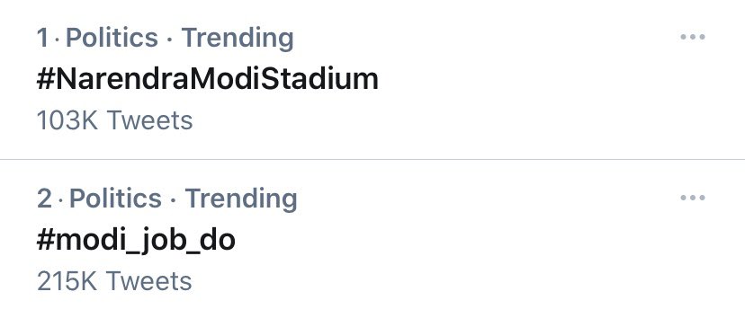 RaMoSirOfficial's tweet photo. देखो Trending #2 पर आ गया ♥️♥️
10M+ , 11 AM से लगातार 💪💪 #modi_job_do #modi_rojgar_do https://t.co/83amUvFbKl