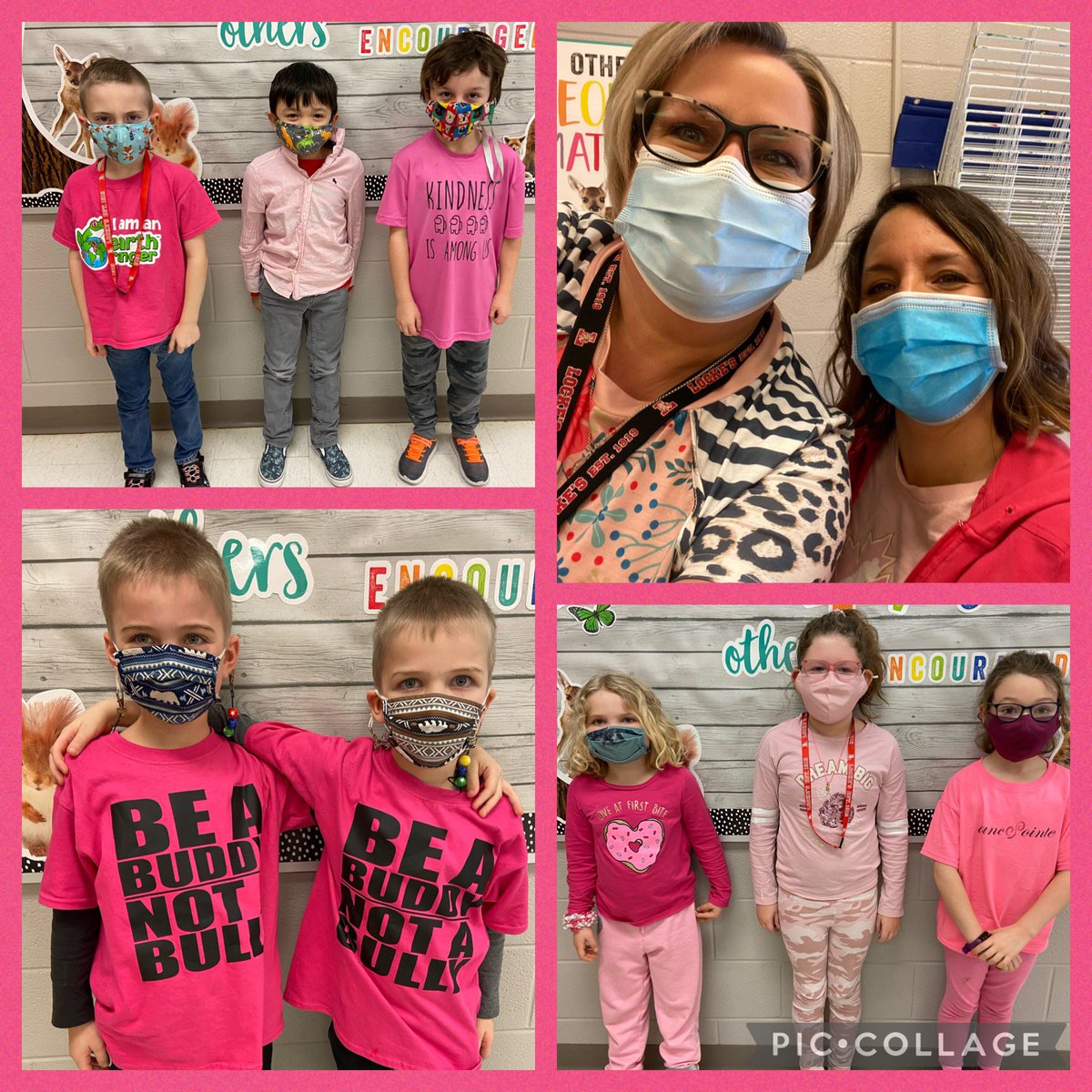 TempleTVDSB's tweet photo. Kindness is our Superpower!!  Celebrating kindness by writing notes to a significant adult or friend!  💗💗 #lockespride #lockes22 #PinkShirtDay https://t.co/QT52mEKJmf