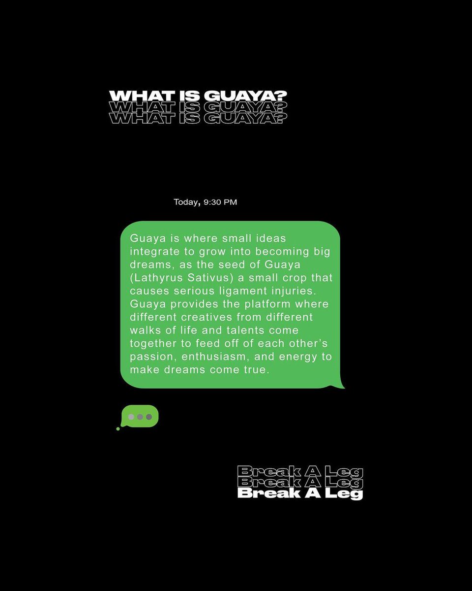 wez_ader's tweet photo. ወዝ አደር Profiles

(ጓያ)

Guaya is a collective of wide ranging artistic individuals, with talents that range from Photography, Digital art &amp; Illustration, Cinematography, Animation &amp; Motion Graphics, Fashion design and Music... (1)

#HustleEthiopia https://t.co/kcEhpYEWwT