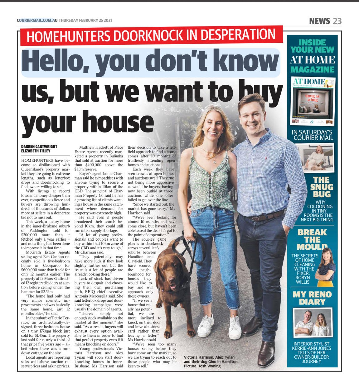 markrobertallen's tweet photo. Another article about the real estate market being so tight people are resorting to door knocking because of a lack of housing stock. Great news for https://t.co/L7Ou6lvnTP https://t.co/0LKVsXZbwr
