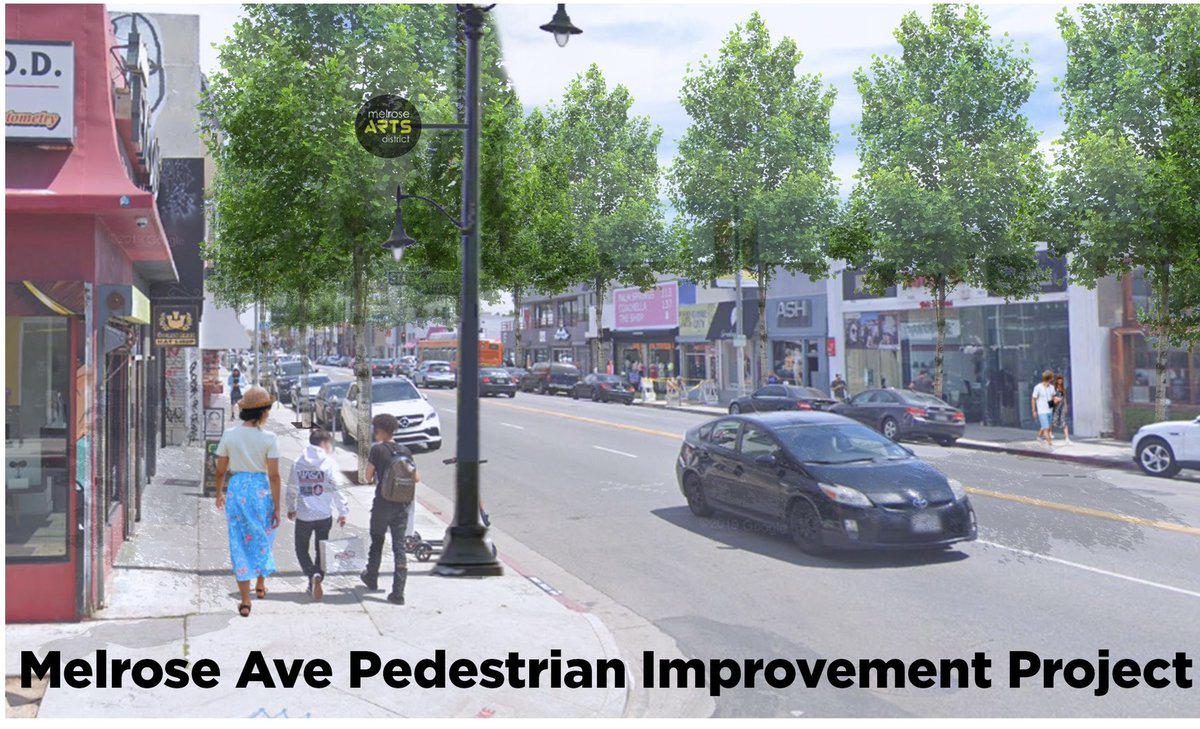 REMINDER: Happening Tonight ❗
Melrose residents and stakeholders, StreetsLA is holding their Virtual Community Outreach Event (Phase 2) tonight at 6:00pm on the Melrose Avenue Pedestrian Improvement Project. 
New project information will be presented.

🔗 ow.ly/mqqx50DJd6d