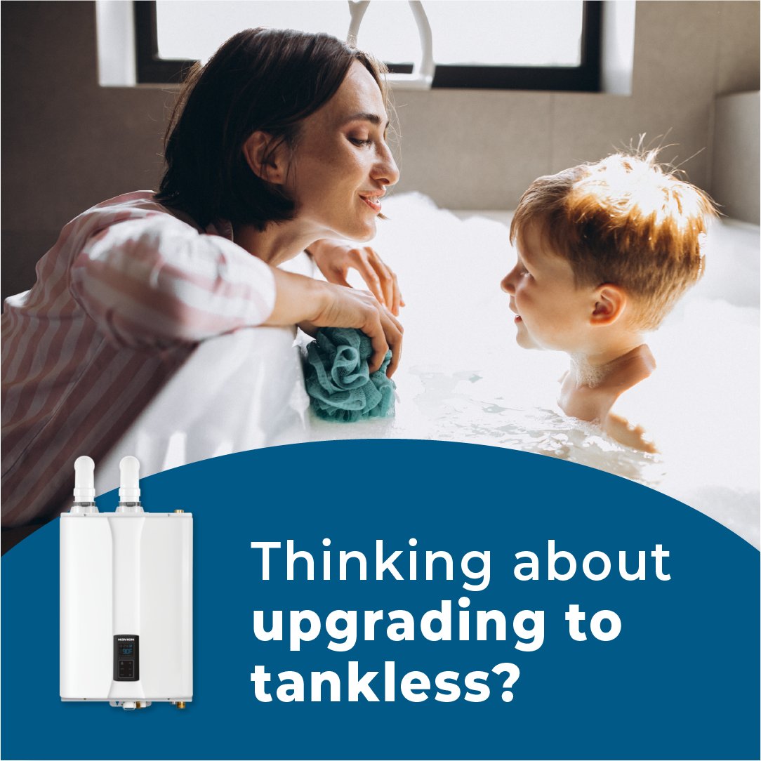 SandpiperES's tweet photo. Thinking about upgrading to tankless? Tankless water heaters typically last longer, use less energy, and offer endless hot water! Check out all the options here: https://t.co/YYlM9A8oiT

#HVAC #WaterHeating #SandpiperEnergySolutions #Tankless https://t.co/IdeMtbtL8s
