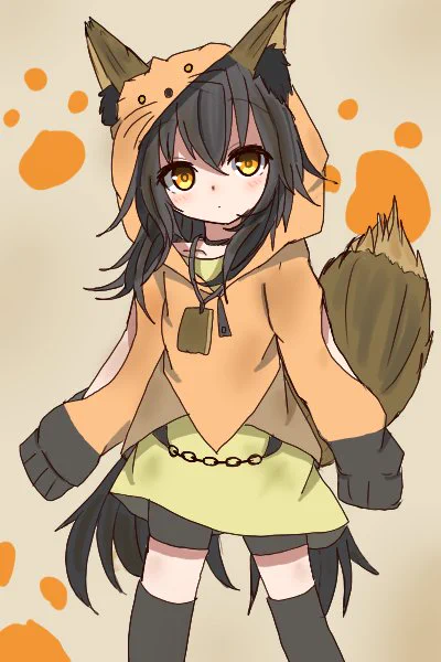 自分なりに思い付いたおきつねファッション! 