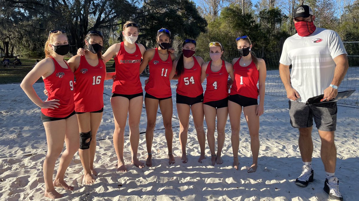 Great start to our <a href="/CDS_Volleyball/">CDS Patriots Volleyball</a> beach season! We won 3-0 without losing a single set over Brooks DeBartolo. Let’s keep it going girls! 🦅❤️