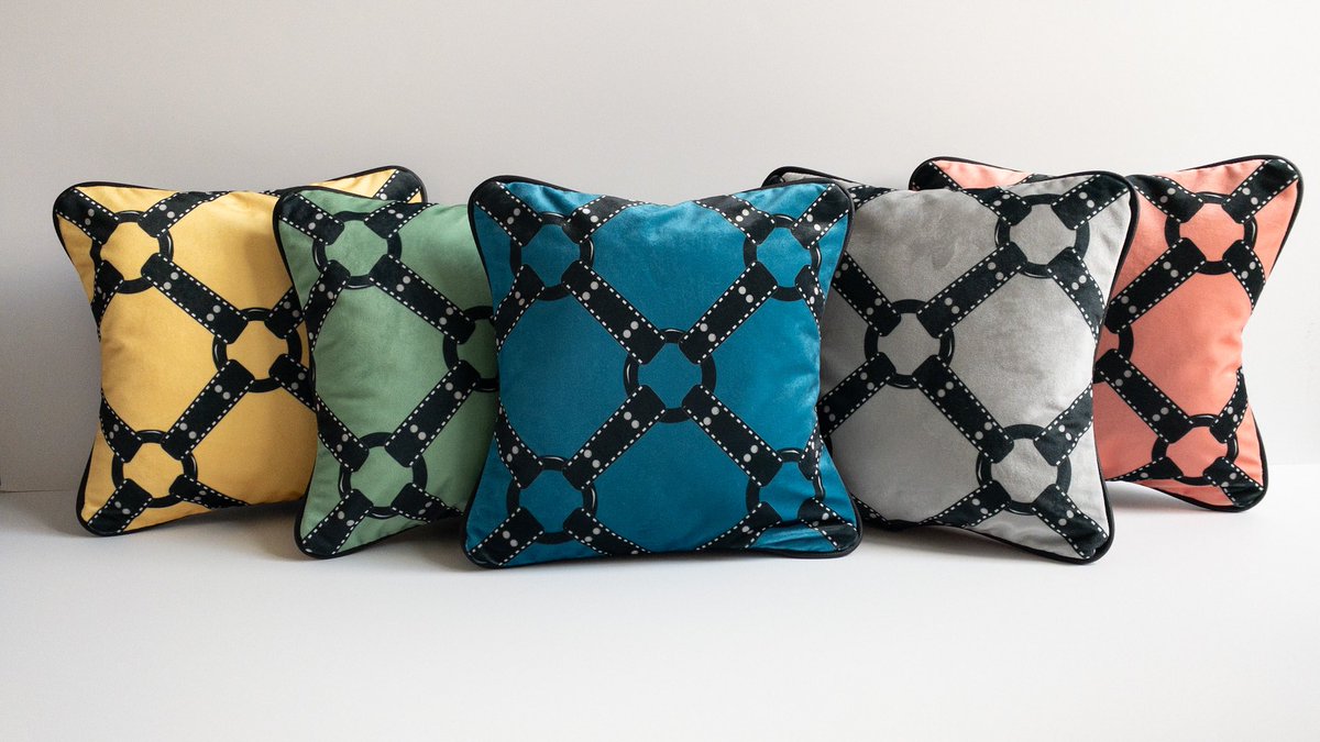 Launching soon! Our Harness Pillows are made with a shimmery soft celosia velvet, vegan leather pocket back and piping. Designed and handmade in Portland, OR.

Sign up to receive email updates for when we launch at mr-cottage.com!  xo Mr. C