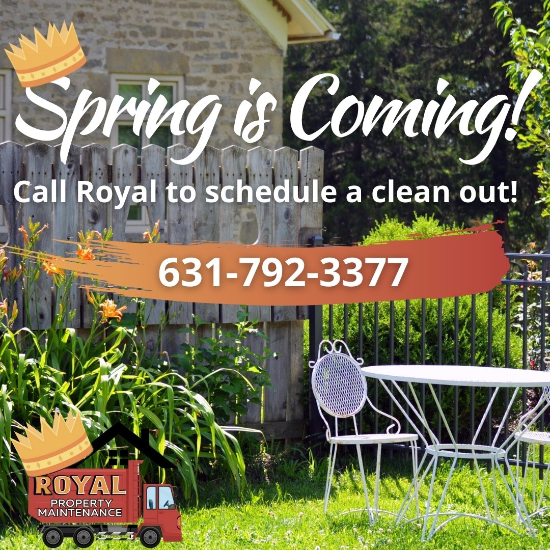 royalpropertyli's tweet photo. Start preparing for Spring! Contact Royal Property Maintenance to make your Spring cleanout a breeze! Call 631-792-3377 or visit https://t.co/gJboJsXgGP. #housecleanout #garagecleanout #springcleaning #springcleanup #springcleanout #spring #junkremoval #junkremovallongisland https://t.co/5sTk4lxYic