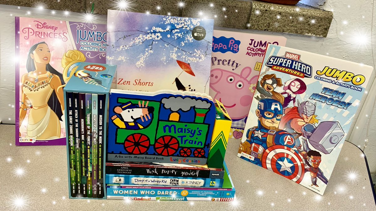 BoiseBookshelf's tweet photo. Coloring/activity books are always a fun addition to our bags of books. https://t.co/8Z36FyJTGh