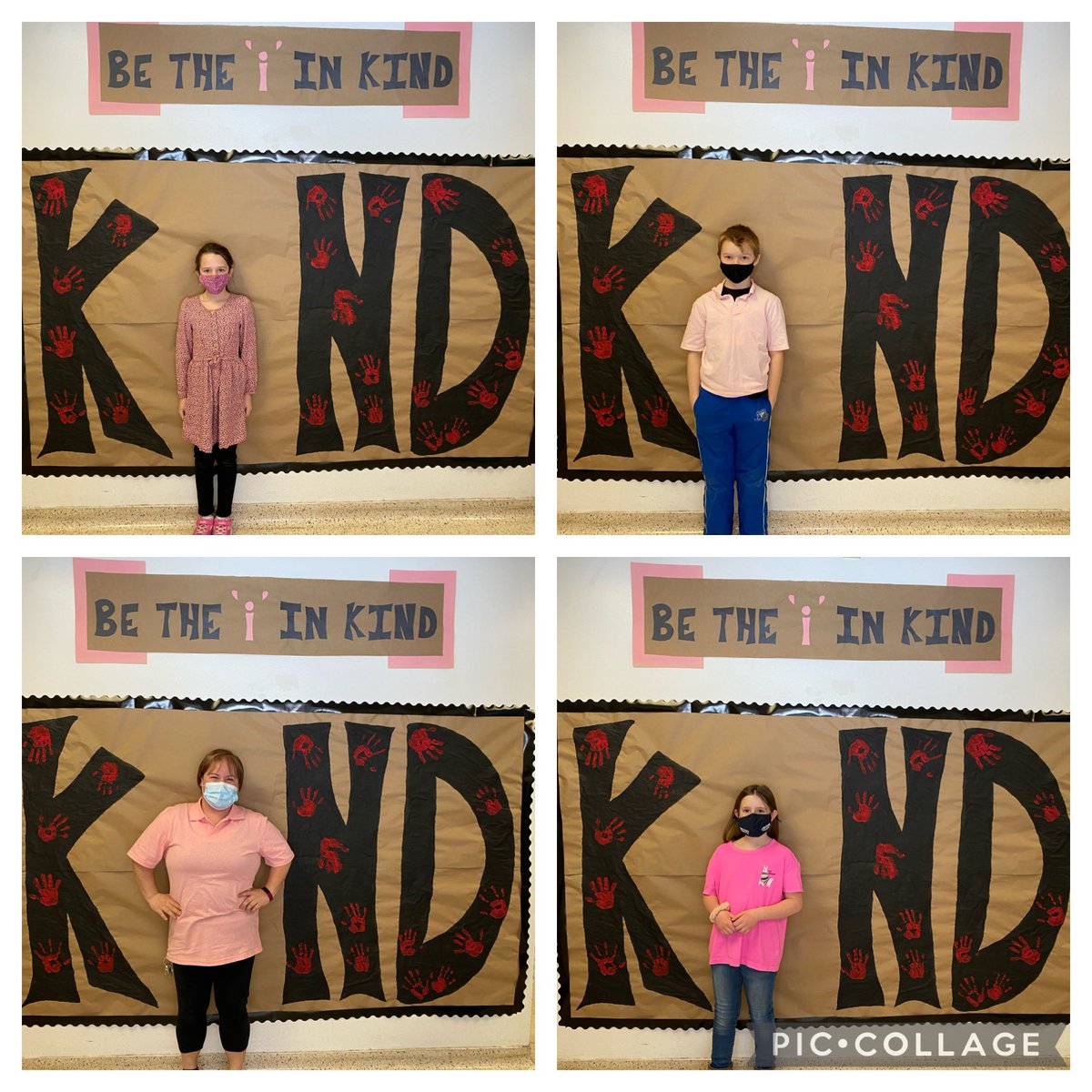 StMaryCford's tweet photo. Cyclones celebrating Pink Shirt Day!! Celebrating kindness and lifting each other up. “Be the I in Kind!’ #LiftEachOtherUp @PVNCCDSB #PinkShirtDay2021 #PVNCleads https://t.co/rS0cFozRWS