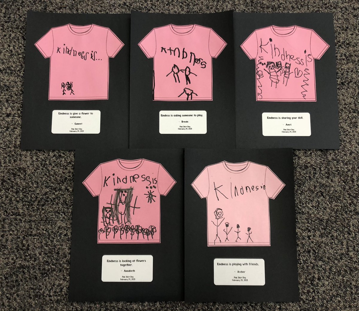 CHKindies's tweet photo. Our Kindness ideas for today and everyday! 💕 👚 #ChooseKindness #PinkShirtDay #sd37 @chalmerelem https://t.co/R1V8t9oVtc