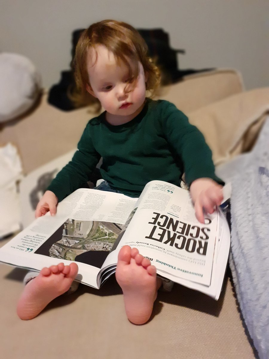 Lily enjoying this months NCE <a href="/ncedigital/">New Civil Engineer</a> <a href="/ICE_engineers/">ICE</a> <a href="/ICEWalesCymru/">ICE Wales Cymru 🏴󠁧󠁢󠁷󠁬󠁳󠁿</a>