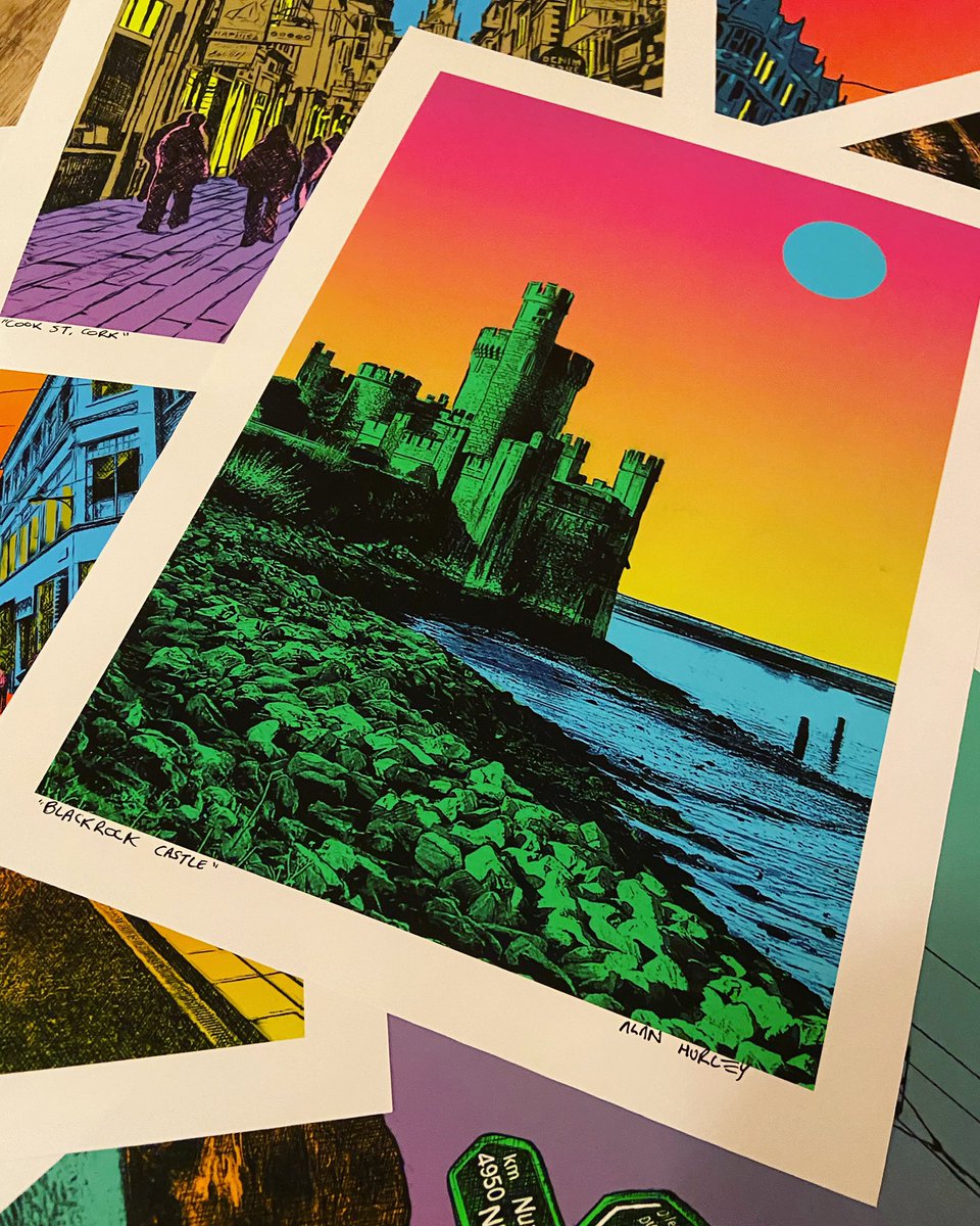 AlanHurleyArt's tweet photo. GIVEAWAY! Be in with a chance to win  a 7 print “Cork” themed a5 art set.  I’ll pick 2 winners. 

To win you must do the following:
1. follow me @alanhurleyart

2. Tag a friend on this post. 

3. RT this post

Winners will be picked this coming Friday at 8pm. :) https://t.co/Aux48ELYjv