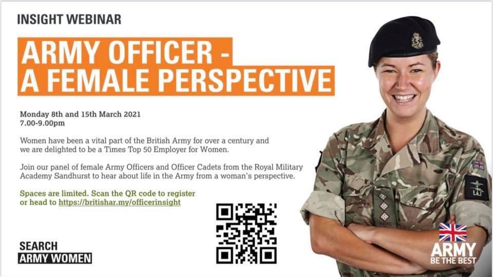 WindmillLodge's tweet photo. For any of the ladies out there considering what life is like in the army, take a look at this webinar... https://t.co/GkNhvhEtvl