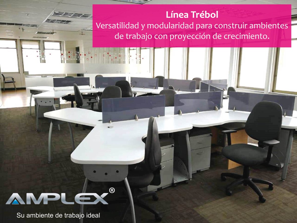 amplex_colombia's tweet photo. Línea Trébol: Versatilidad y modularidad para construir ambientes de trabajo con proyección de crecimiento. #OficinaSegura #mueblesoficina
https://t.co/VT6K3CLSgD
https://t.co/oTXUjYMS4A https://t.co/f6FCRijUzp