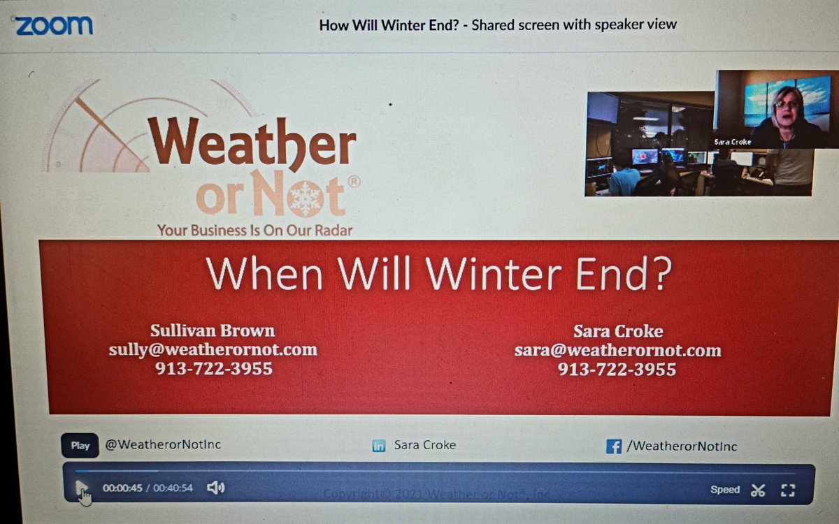 WeatherorNotInc's tweet photo. Sure enjoyed talking about when winter ends during our webinar today! Thanks to all the public works departments who joined us. Next up, we'll talk about when Spring starts for construction. DM us if you'd like to join us on March 2nd. #constructionprojectmanagement @APWATWEETS https://t.co/OWUjs2ISbP