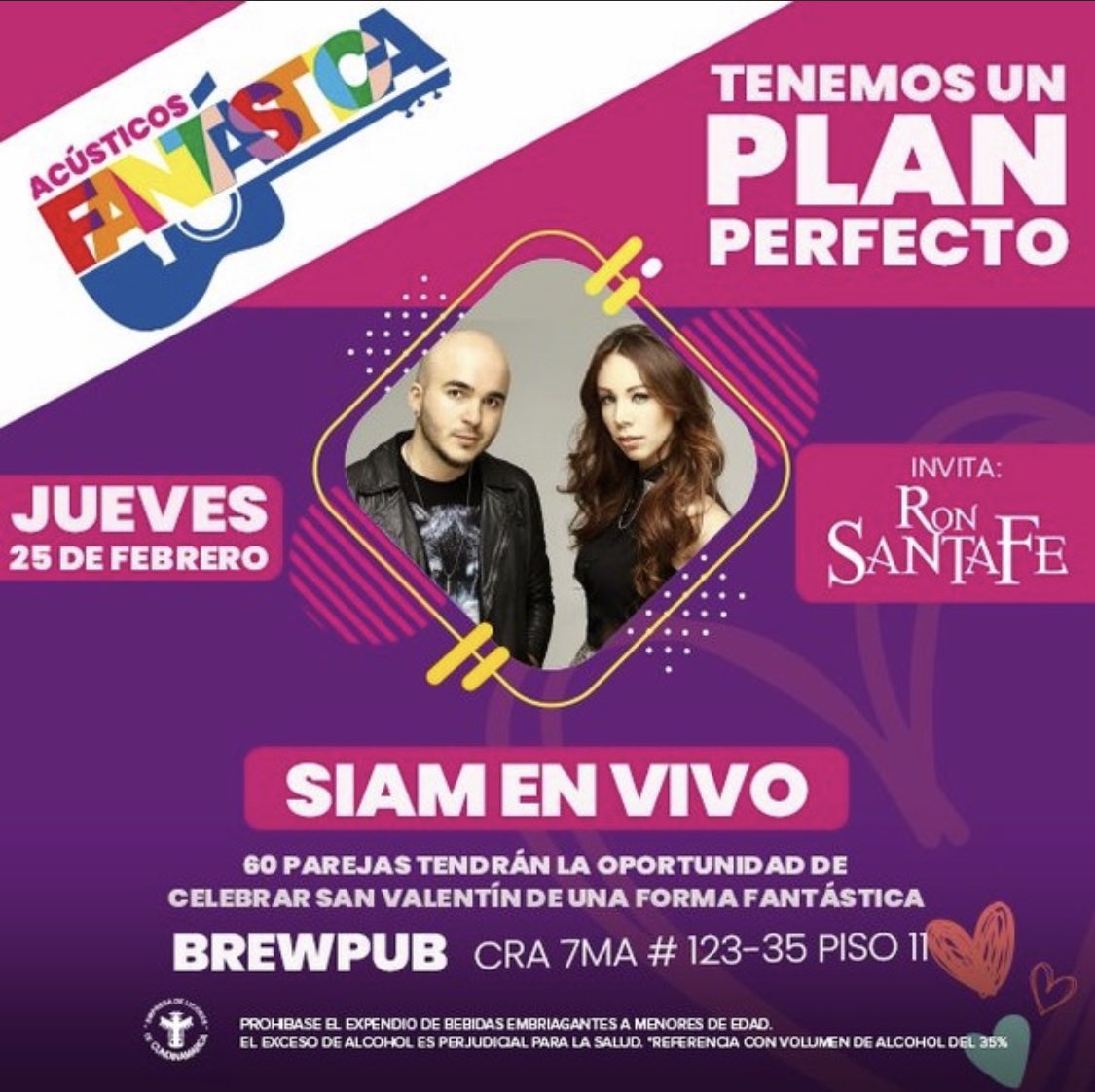 <a href="/RonSantaFe/">Ron SantaFe</a> te invita a ser parte del acústico Fantástica con el  <a href="/gruposiam/">SIAM</a> ? ❤️🎤 

Grábate con tu pareja haciendo el TikTok de @RadioFantástica con los #ParejaFantástica y #ronsantafe
.
.
.
#Siam #Acustico #Fantástica