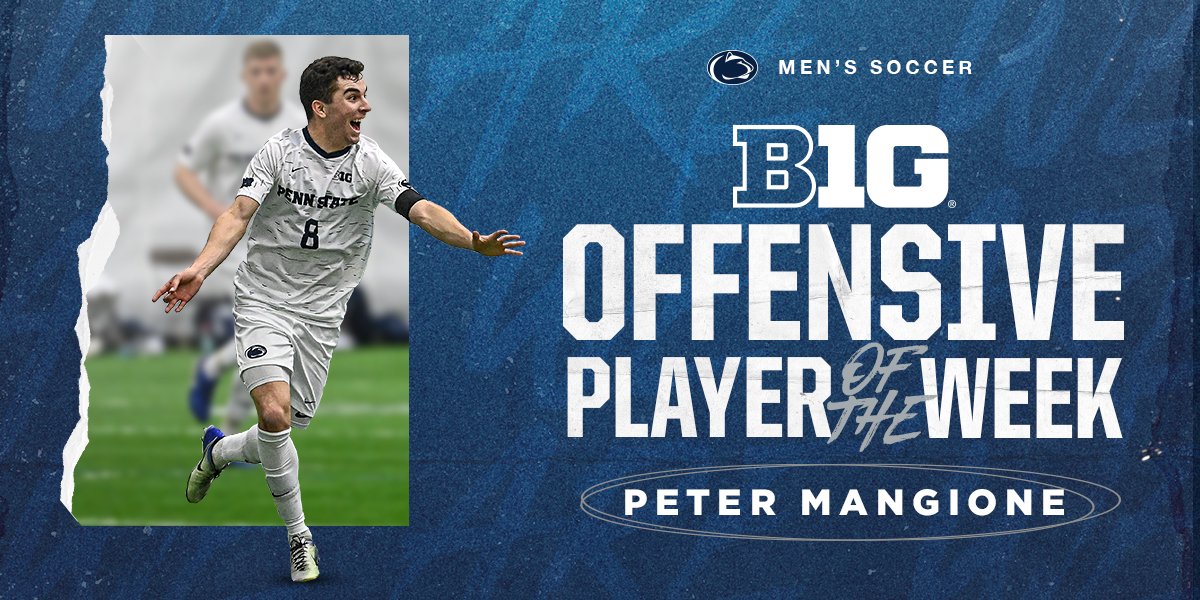 Penn State Men’s Soccer (@pennstatemsoc) on Twitter photo Not bad for your first week in <a href="/B1GSoccer/">Big Ten Soccer</a>, <a href="/petemang5/">Peter Mangione</a> 😏
📰: bit.ly/2ZOxfMc
#WeAre Not bad for your first week in <a href="/B1GSoccer/">Big Ten Soccer</a>, <a href="/petemang5/">Peter Mangione</a> 😏
📰: bit.ly/2ZOxfMc
#WeAre