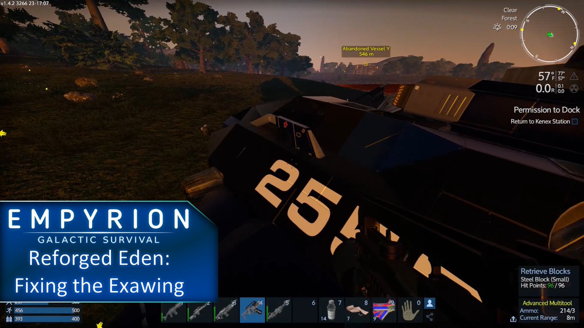 Robo_Combyte's tweet photo. A new #EmpyrionGalacticSurvival video is available! Fixing up the Exawing after an ambush by scavenging out some more abandoned structures! Hope you enjoy! #ExaGaming https://t.co/ALRZViMwHj https://t.co/CMrjZhGFoB