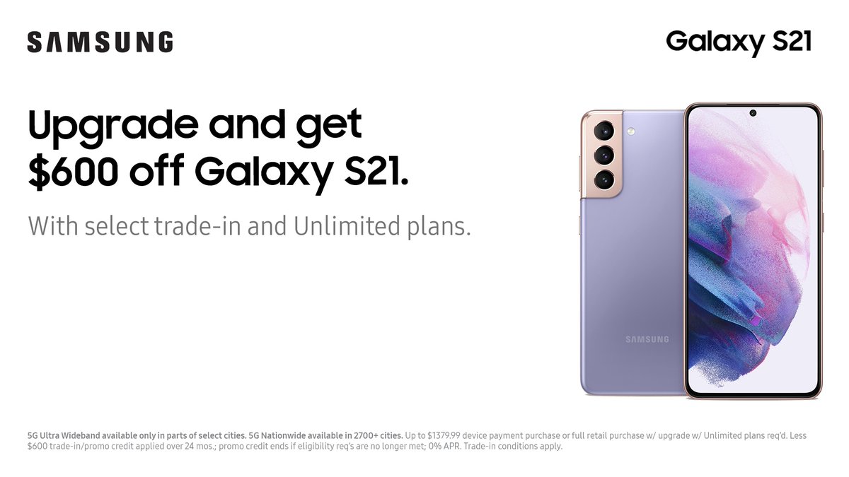 imwireless's tweet photo. Upgrade and get $600 off Galaxy S21. https://t.co/gzBCL6tW26