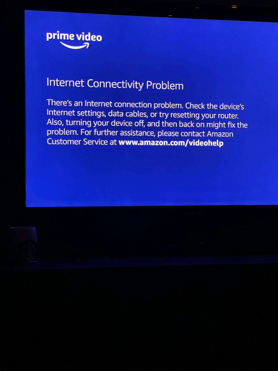 Connection Error Prime Video Internet Connectivity Problem Smart