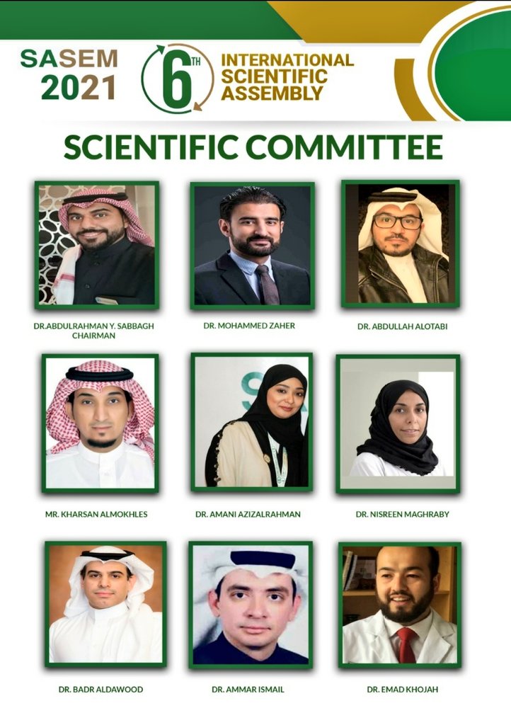 sasem2021's tweet image. Special thanks to the Scientific Committee of #SASEM2021 
@sasem2021 
@aysabbagh @MohammadZaher @d_a2004 @KAlmakhalas @who_else19 @NisreenMaghraby  @AmmarismailMD @I_Khojah