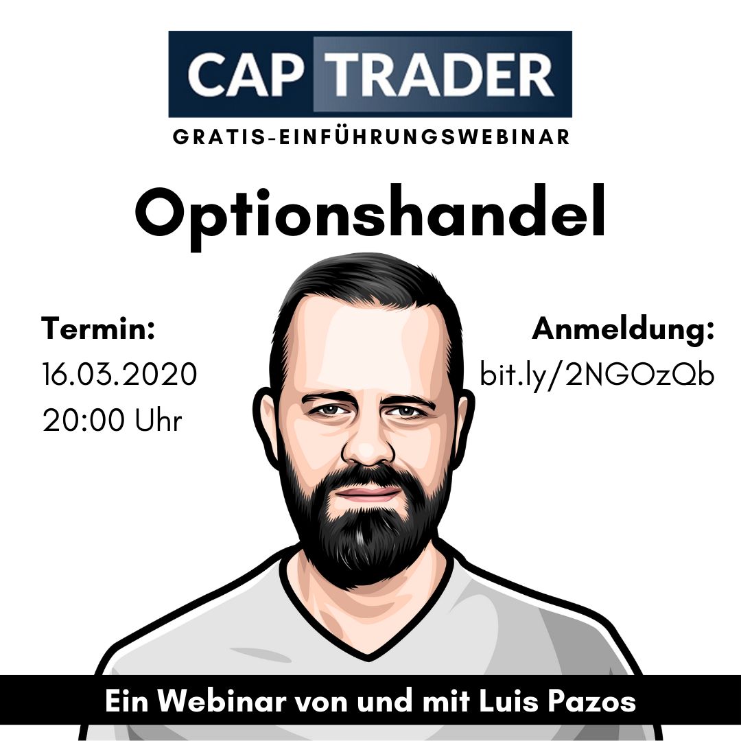baresistwahres's tweet image. Veranstaltungshinweis – Gratis-Webinar zum Optionshandel bei CapTrader: Schritt für Schritt zur Stillhalterrente Zum Frühjahrsauftakt veranstalte ich in Zusammenarbeit mit CapTrader für alle interessierten Anleger… dlvr.it/RtQ8p4 #Finanzwissen #Veranstaltung #CapTrader