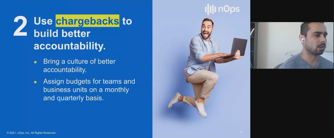 nopsio's tweet image. nOps CEO, JT Giri, talks about how nOps can help you do #chargebacks for your #AWSinfrastructure, as one of the 7 Simple Ways to Reduce Your #AWS Spend.
