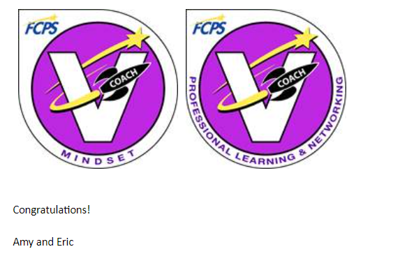 MrsAmbrose2000's tweet photo. This has been a year of tremendous growth for Mrs. Ambrose and the teachers she's assisted along the way in virtual learning.  Getting ready to display the next set of badges! #fcpsvanguard https://t.co/M8L44pauRD
