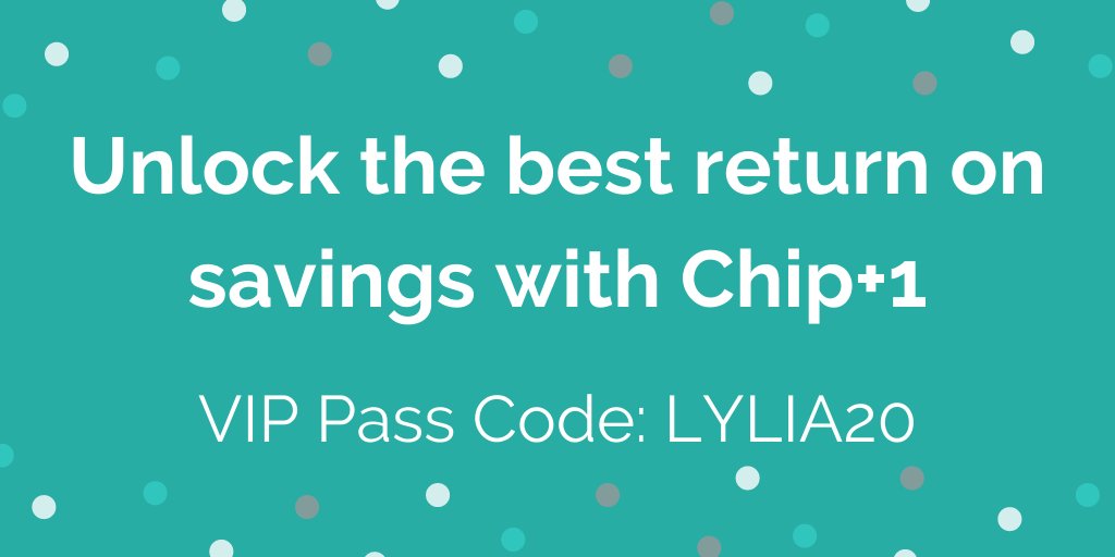 LyliaRose's tweet photo. ad. Unlock the best return on savings with the Chip app!
New customers enter VIP Pass Code LYLIA20 to unlock your Chip+1 savings account
Google Play: https://t.co/ttzB5Ky1wx
App store: https://t.co/iezyNp3Pp2
Learn more at https://t.co/5mcvQ76K3P
#chipplusone https://t.co/ibHBjdNCPR