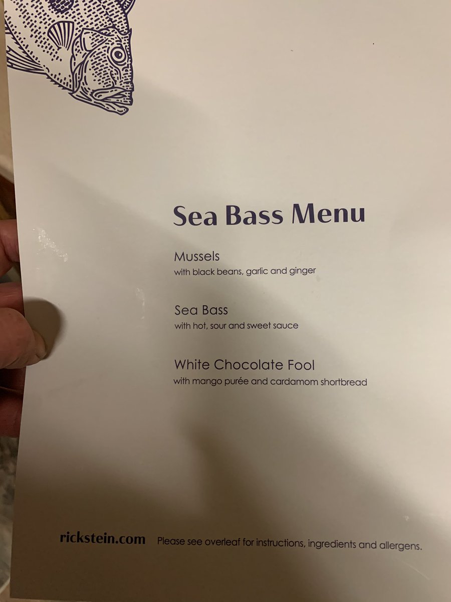 lack79's tweet photo. .@Rick_Stein We received your Sea Bass Menu from #Steinsathome as a birthday gift and we were blown away,it was delicious #dineathome #lockdown #dinefortwo #fishydinner https://t.co/iEOxr7uMYx