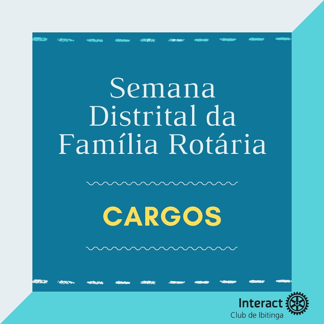 IcIbitinga's tweet photo. Ontem apresentamos pra vocês sobre o Interact, e hoje no 4° Dia da Semana Distrital da Família Rotária vamos falar um pouco sobre como nosso clube se organiza por meio dos cargos e suas funções.
.
.
.
.
#interact4480 
#icibitinga 
#orotaryabreoportunidades https://t.co/4X3FmKKh1E