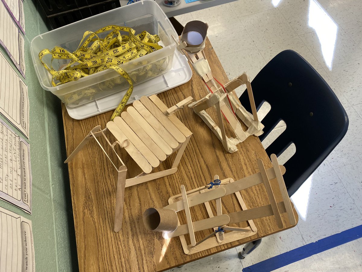 beetheridge's tweet image. Some of our catapults we designed this week! Part of our STEM challenge during our Inventions Unit! #ccgifted #etheridgegifted #pvegifted @ccboe_news @amybshelly