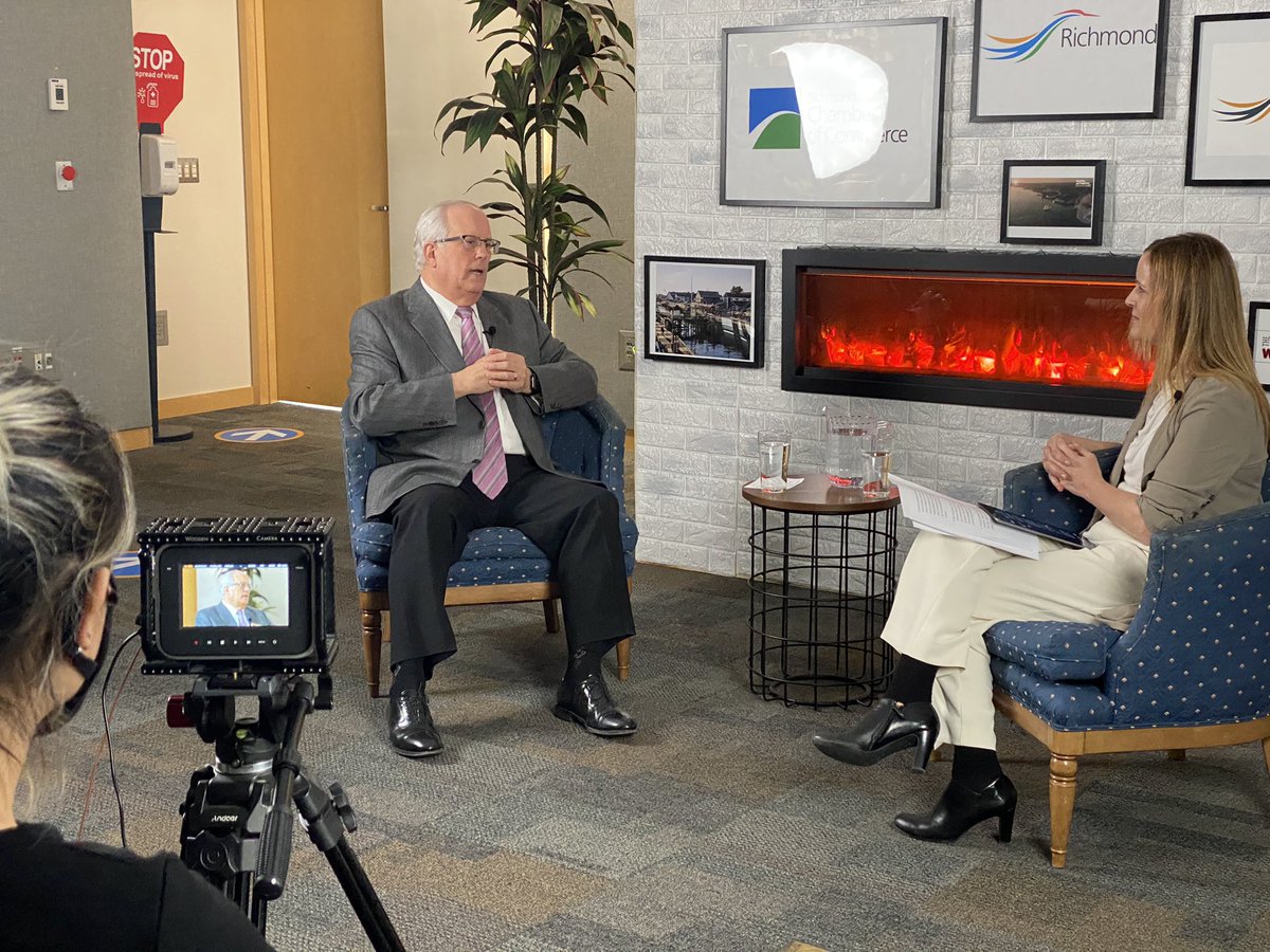 Thank you <a href="/NancySmall/">Nancy Small</a> CEO of <a href="/VisitRichmondBC/">Visit Richmond, BC</a> and Mayor <a href="/malcolmbrodie/">Malcolm Brodie</a> for this engaging, live fireside chat. #RichmondBC