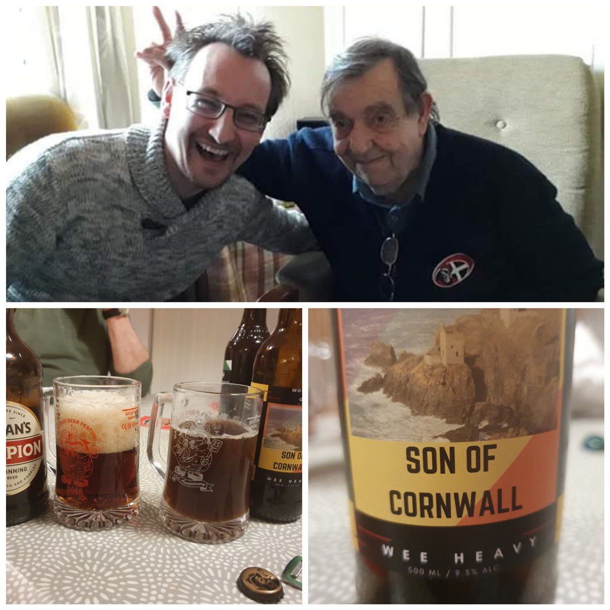 This one's for Roger! 

2 years ago we lost our Grandad, Father, Husband and Son of Cornwall. He was a rascal to the last and enjoyed family, sport and a strong, tasty beer on the right occasion.  

Cheers!
