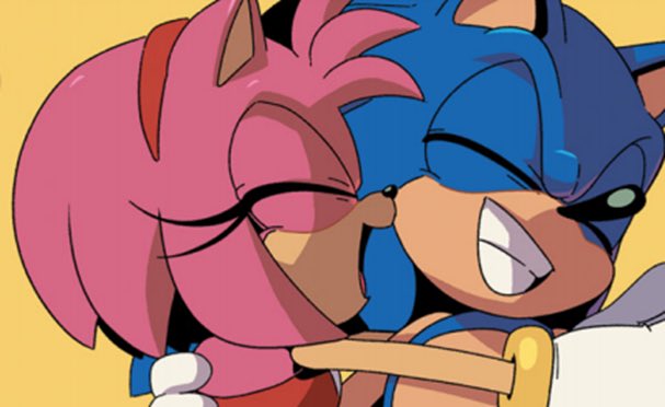 ソニック 「i love sonamy but the age gap makes me u」|chillaxinのイラスト