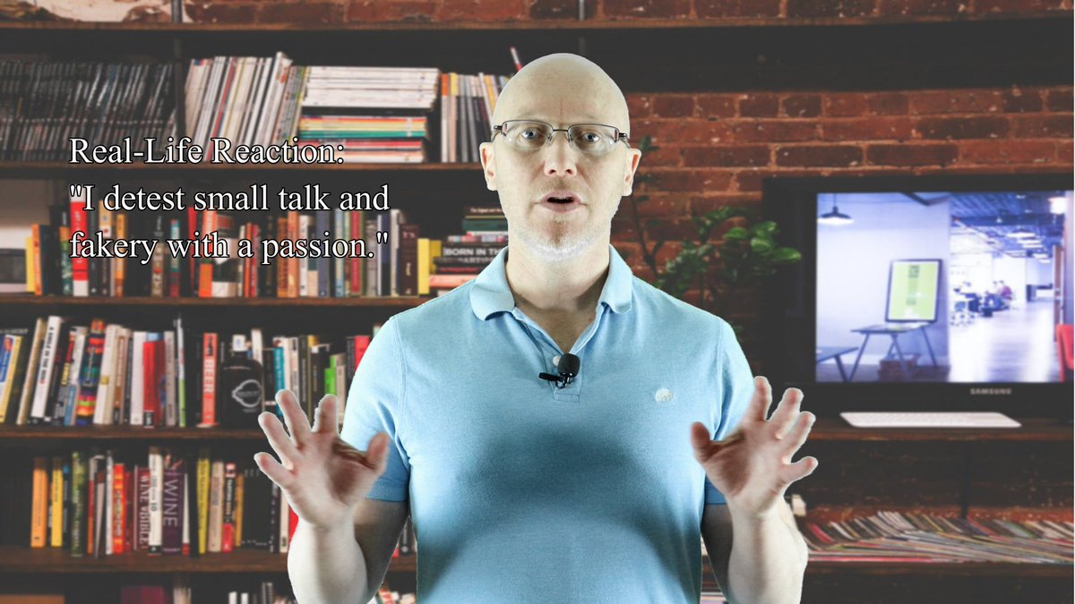 "I’ve heard comments like this from #introverts. Unless the conversation is deep and rich – they aren’t interested. To them, people who enjoy small talk are either afraid of silence or love the sound of their own voice.

Full video: youtu.be/bN9DXio6sv8

#introvertproblems