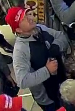 Every day the #FBI locates more individuals who took part in the violence at the U.S. Capitol on January 6. Help us find the rest. Visit tips.fbi.gov if you recognize this person. Refer to photo 234 when you leave a tip.