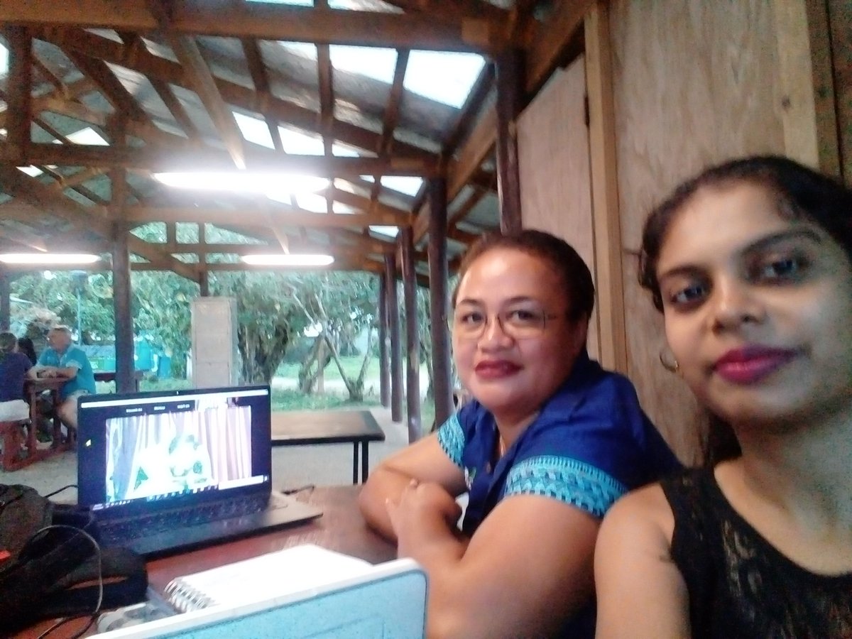 LebaGaunavinaka's tweet photo. End of Day 2 of our virtual @PacGISnRS Conference ๐๐ Kuddos to Dr Wolf & #PGRSC team esp @AndreoliRemi from New Caledonia remotely ensuring live updates on the website throughout the conference. https://t.co/VolMvrM4PG