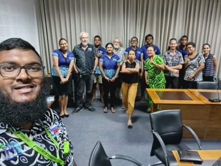 LebaGaunavinaka's tweet photo. End of Day 2 of our virtual @PacGISnRS Conference ๐๐ Kuddos to Dr Wolf & #PGRSC team esp @AndreoliRemi from New Caledonia remotely ensuring live updates on the website throughout the conference. https://t.co/VolMvrM4PG